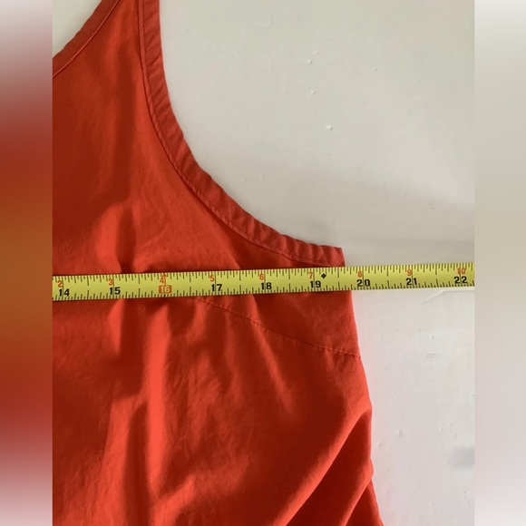 Anthropologie Maeve Chrysanthemum Wide-Leg Jumpsuit Orange Sleeveless Size L - Picture 11 of 11